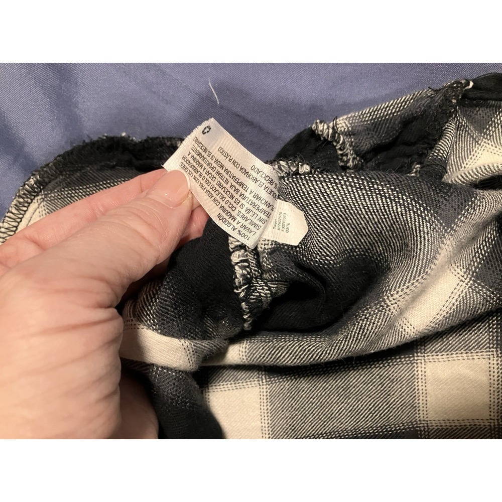 Mossimo Supply Co. Men's Plaid Flannel Shirt Size Medium Side Hip Pockets Y2K - Picture 4 of 9